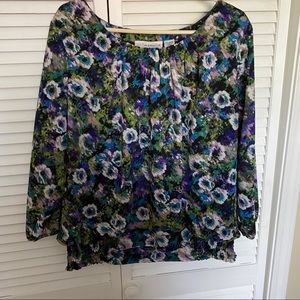 3/$15  Floral blouse